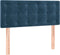 vidaXL - Hoofdbord - 80x5x78/88 - cm - fluweel - donkerblauw