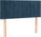 vidaXL - Hoofdbord - 80x5x78/88 - cm - fluweel - donkerblauw