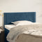 vidaXL - Hoofdbord - 80x5x78/88 - cm - fluweel - donkerblauw