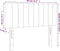 vidaXL - Hoofdbord - 80x5x78/88 - cm - fluweel - donkerblauw
