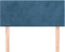 vidaXL - Hoofdbord - 80x5x78/88 - cm - fluweel - donkerblauw
