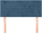 vidaXL - Hoofdbord - 80x5x78/88 - cm - fluweel - donkerblauw