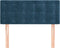 vidaXL - Hoofdbord - 80x5x78/88 - cm - fluweel - donkerblauw