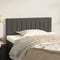 vidaXL - Hoofdbord - 80x5x78/88 - cm - fluweel - donkergrijs