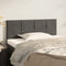 vidaXL - Hoofdbord - 80x5x78/88 - cm - fluweel - donkergrijs