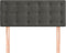 vidaXL - Hoofdbord - 80x5x78/88 - cm - fluweel - donkergrijs