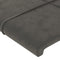vidaXL - Hoofdbord - 80x5x78/88 - cm - fluweel - donkergrijs