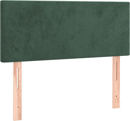 vidaXL - Hoofdbord - 80x5x78/88 - cm - fluweel - donkergroen