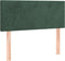 vidaXL - Hoofdbord - 80x5x78/88 - cm - fluweel - donkergroen