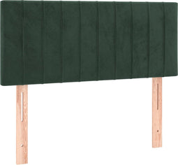 vidaXL - Hoofdbord - 80x5x78/88 - cm - fluweel - donkergroen