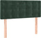 vidaXL - Hoofdbord - 80x5x78/88 - cm - fluweel - donkergroen