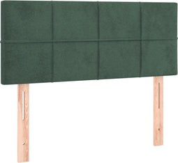 vidaXL - Hoofdbord - 80x5x78/88 - cm - fluweel - donkergroen