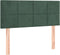 vidaXL - Hoofdbord - 80x5x78/88 - cm - fluweel - donkergroen
