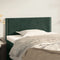 vidaXL - Hoofdbord - 80x5x78/88 - cm - fluweel - donkergroen