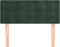 vidaXL - Hoofdbord - 80x5x78/88 - cm - fluweel - donkergroen