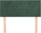 vidaXL - Hoofdbord - 80x5x78/88 - cm - fluweel - donkergroen