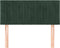 vidaXL - Hoofdbord - 80x5x78/88 - cm - fluweel - donkergroen