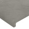 vidaXL - Hoofdbord - 80x5x78/88 - cm - fluweel - lichtgrijs