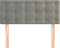 vidaXL - Hoofdbord - 80x5x78/88 - cm - fluweel - lichtgrijs