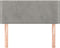 vidaXL - Hoofdbord - 80x5x78/88 - cm - fluweel - lichtgrijs