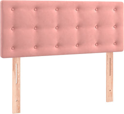 vidaXL - Hoofdbord - 80x5x78/88 - cm - fluweel - roze