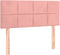 vidaXL - Hoofdbord - 80x5x78/88 - cm - fluweel - roze