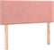 vidaXL - Hoofdbord - 80x5x78/88 - cm - fluweel - roze