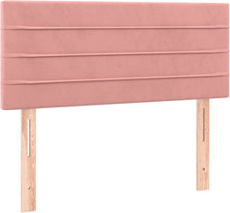 vidaXL - Hoofdbord - 80x5x78/88 - cm - fluweel - roze