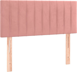 vidaXL - Hoofdbord - 80x5x78/88 - cm - fluweel - roze