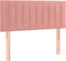vidaXL - Hoofdbord - 80x5x78/88 - cm - fluweel - roze
