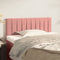 vidaXL - Hoofdbord - 80x5x78/88 - cm - fluweel - roze