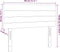 vidaXL - Hoofdbord - 80x5x78/88 - cm - fluweel - roze
