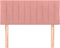 vidaXL - Hoofdbord - 80x5x78/88 - cm - fluweel - roze