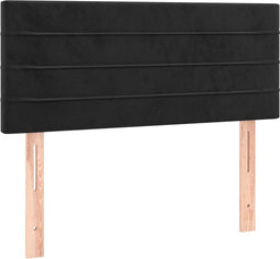 vidaXL - Hoofdbord - 80x5x78/88 - cm - fluweel - zwart