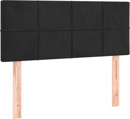 vidaXL - Hoofdbord - 80x5x78/88 - cm - fluweel - zwart