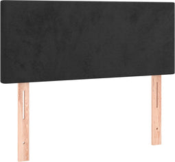 vidaXL - Hoofdbord - 80x5x78/88 - cm - fluweel - zwart