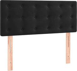vidaXL - Hoofdbord - 80x5x78/88 - cm - fluweel - zwart
