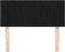 vidaXL - Hoofdbord - 80x5x78/88 - cm - fluweel - zwart