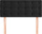 vidaXL - Hoofdbord - 80x5x78/88 - cm - fluweel - zwart