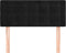 vidaXL - Hoofdbord - 80x5x78/88 - cm - fluweel - zwart