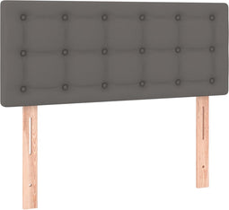 vidaXL - Hoofdbord - 80x5x78/88 - cm - kunstleer - grijs