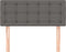 vidaXL - Hoofdbord - 80x5x78/88 - cm - kunstleer - grijs