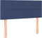 vidaXL - Hoofdbord - 80x5x78/88 - cm - stof - blauw