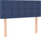 vidaXL - Hoofdbord - 80x5x78/88 - cm - stof - blauw