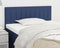 vidaXL - Hoofdbord - 80x5x78/88 - cm - stof - blauw