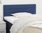 vidaXL - Hoofdbord - 80x5x78/88 - cm - stof - blauw