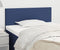 vidaXL - Hoofdbord - 80x5x78/88 - cm - stof - blauw