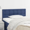 vidaXL - Hoofdbord - 80x5x78/88 - cm - stof - blauw