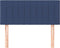 vidaXL - Hoofdbord - 80x5x78/88 - cm - stof - blauw