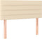 vidaXL - Hoofdbord - 80x5x78/88 - cm - stof - crèmekleurig